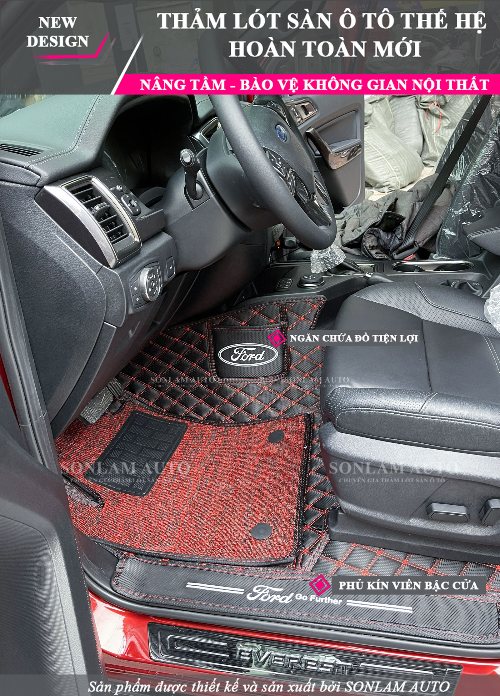 Thảm lót sàn ô tô Ford Everest 2016-2021
