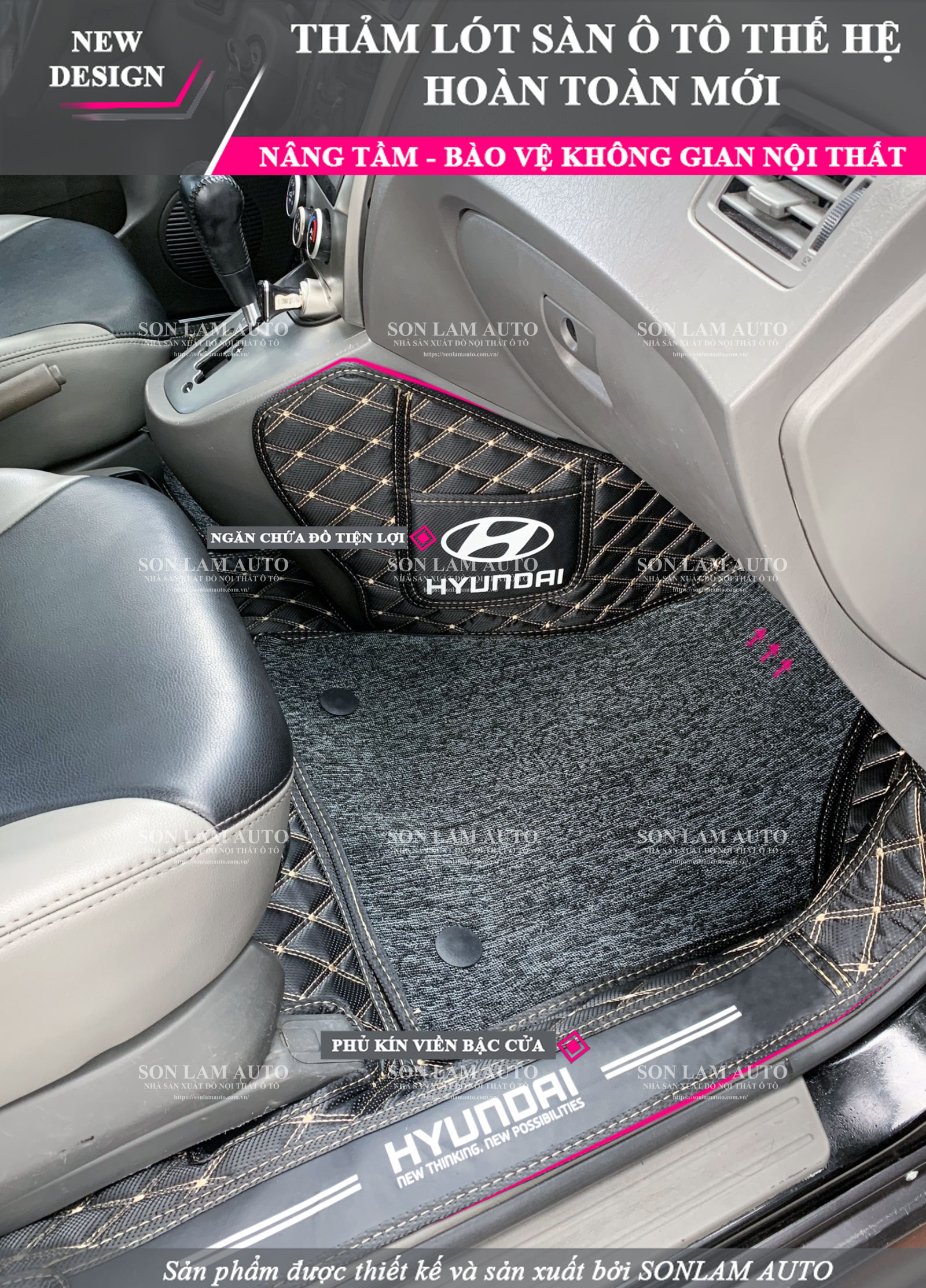 Thảm lót sàn ô tô Hyundai Tucson 2006-2009