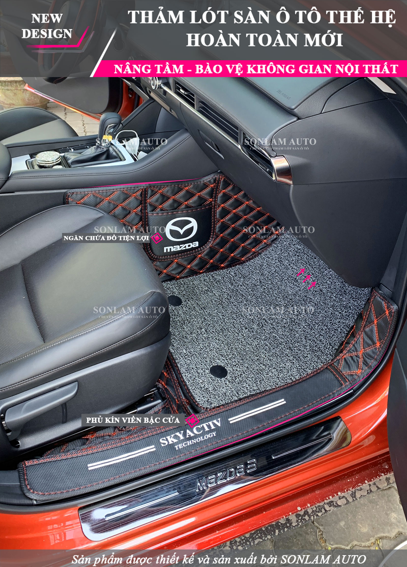 Thảm lót sàn ô tô Mazda 3 2020-2023