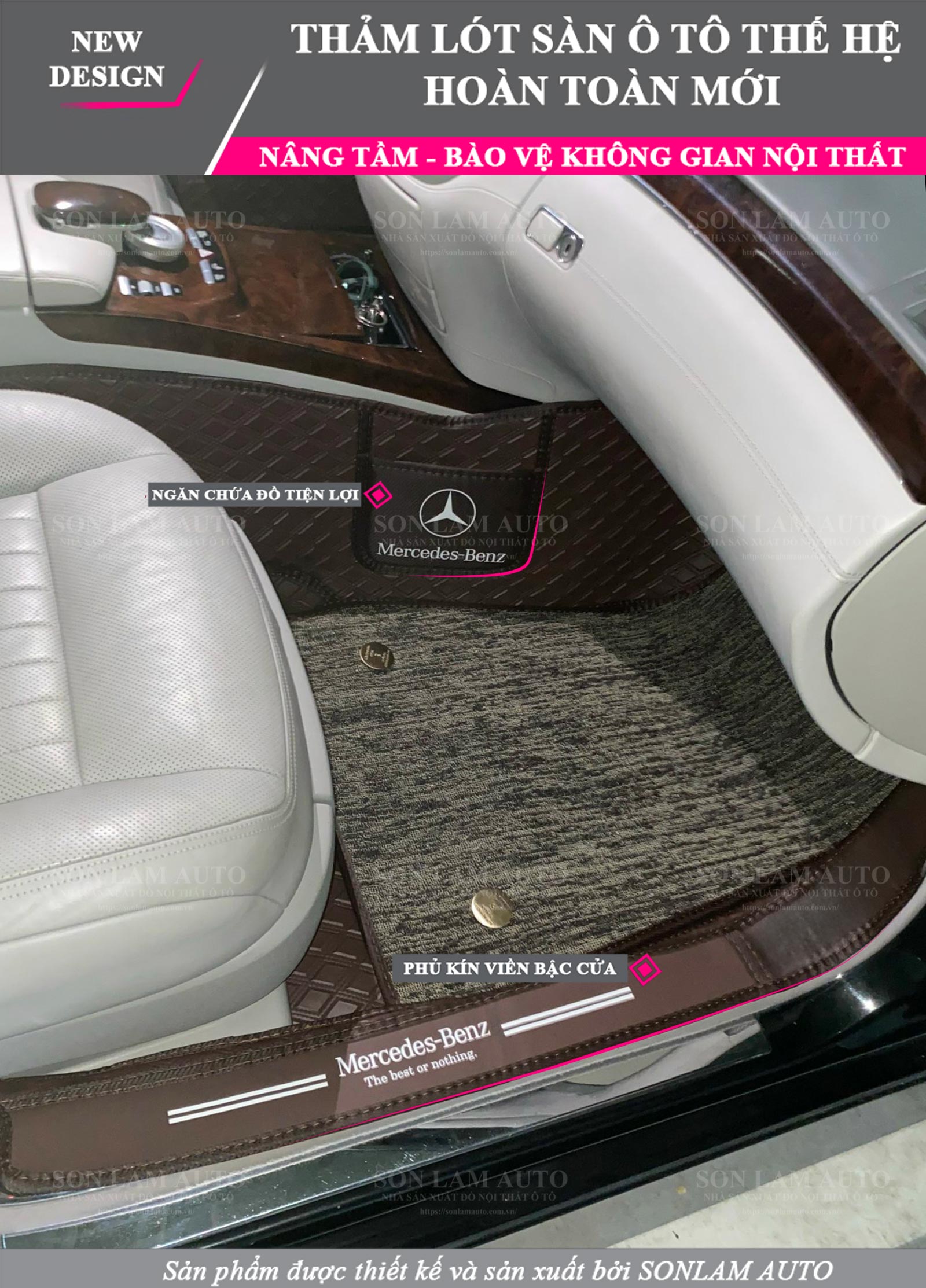Thảm lót sàn ô tô Mercedes Benz Maybach S-Class S600