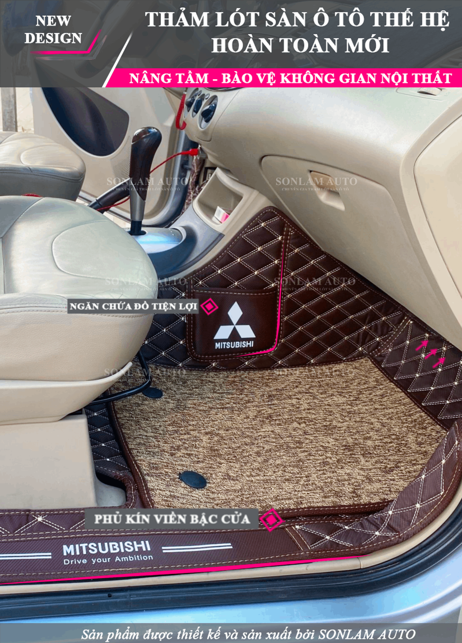 Thảm lót sàn ô tô Mitsubishi Zinger
