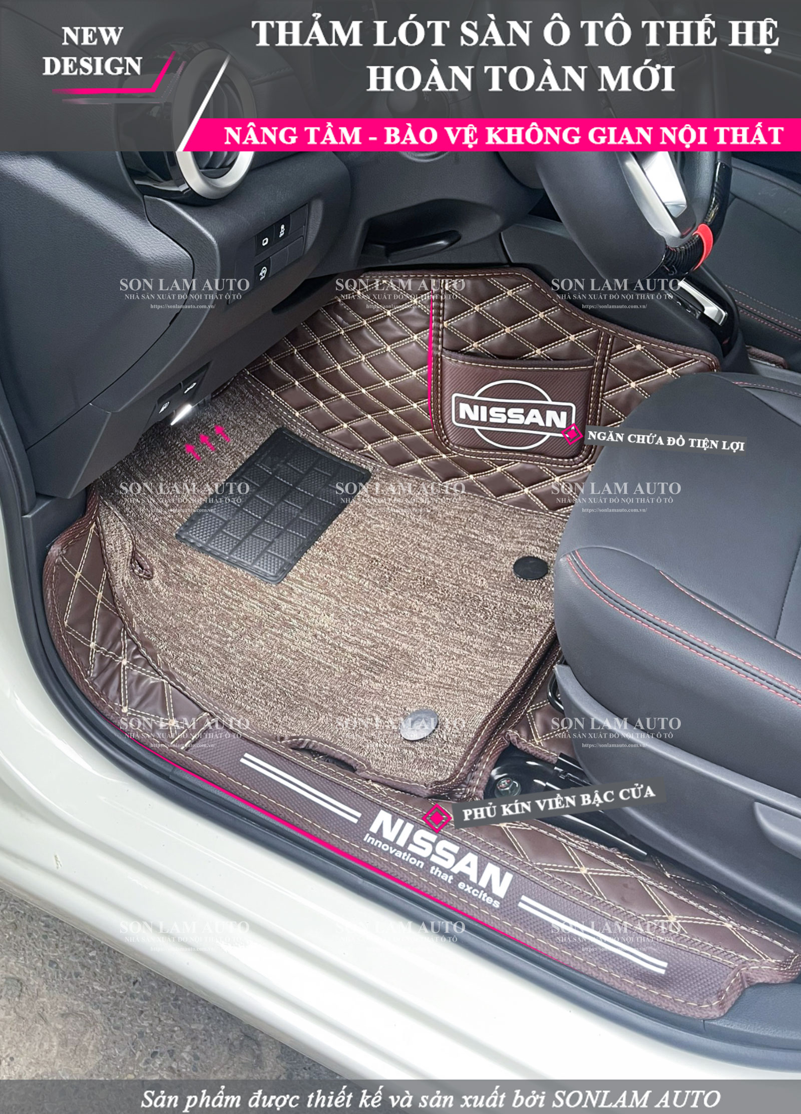 Thảm lót sàn ô tô Nissan Almera
