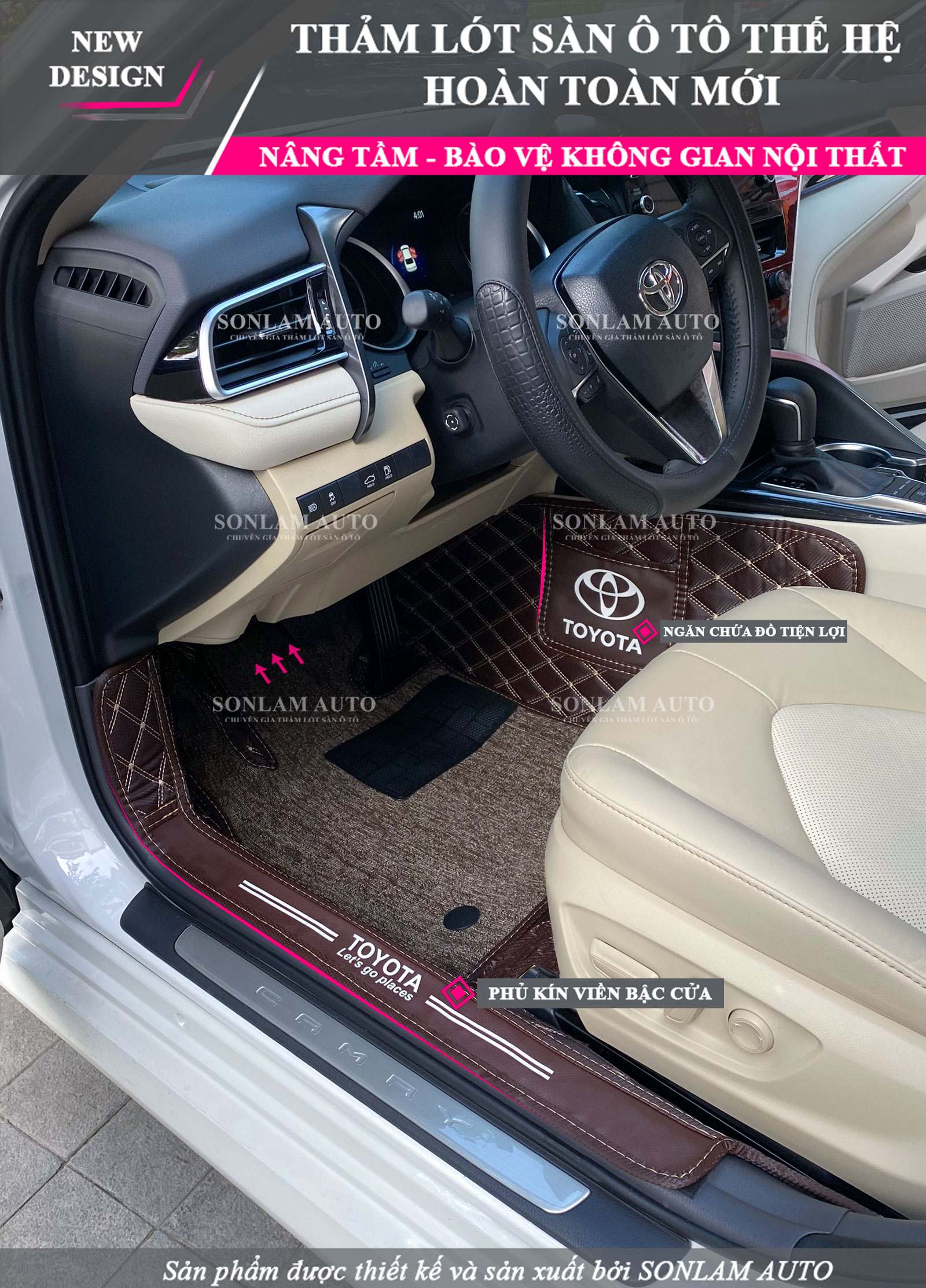 Thảm lót sàn ô tô Toyota Camry 2019-2023